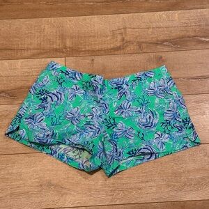 Lilly Pulitzer shorts, green and blue, size XL